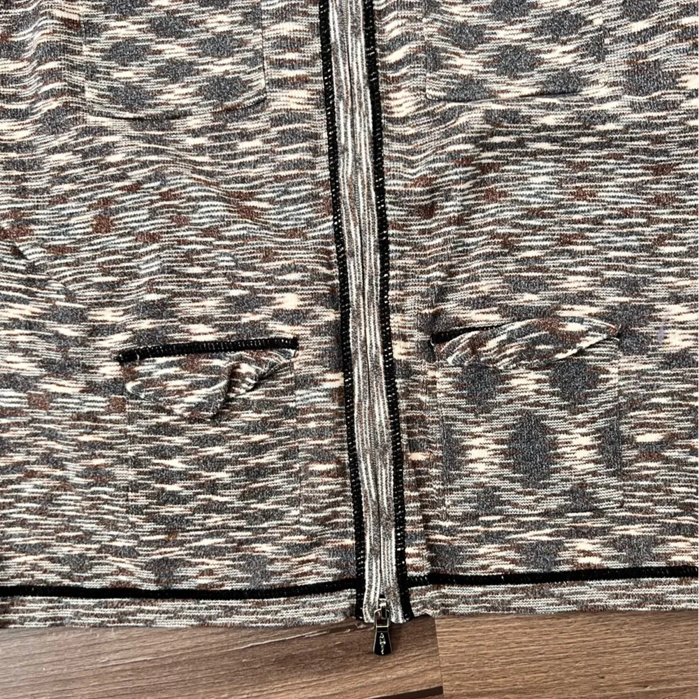 Anthropologie One Girl Who Front Zip Sweater Size Small - Picture 6 of 10